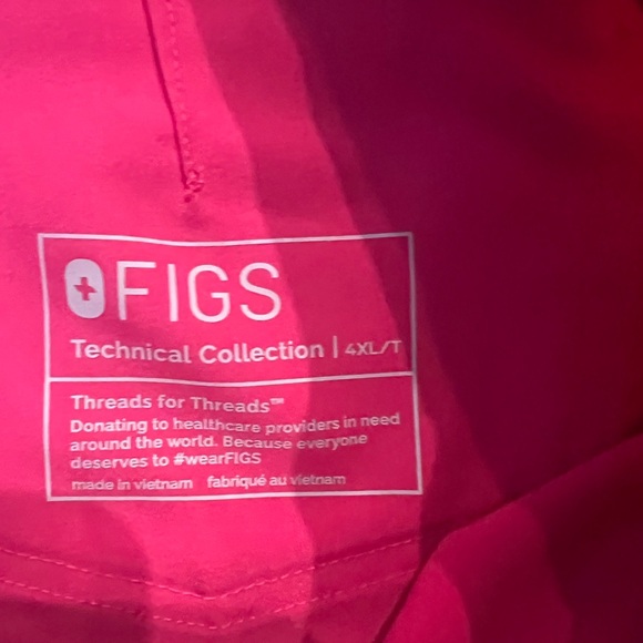 FIGS Technical Scrub Pink Joggers Size 4XL/T PO 4220 - Picture 3 of 4
